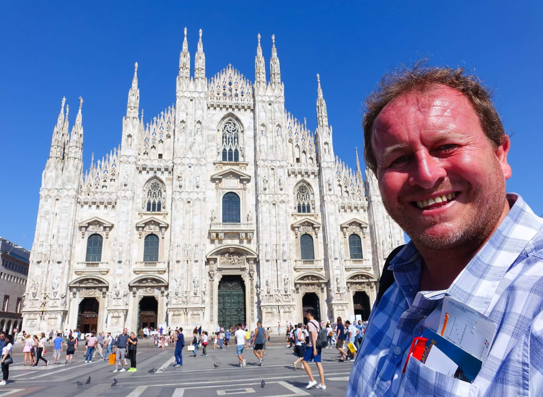 Milan, Italy. Visiting Italy's grandest Gothic cathedral